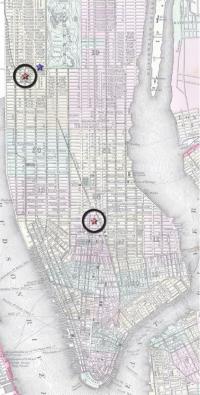 The location of the original New York Ophthalmic and Aural Institute